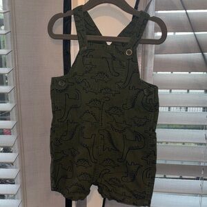 Carter's Green Dinosaur Overalls